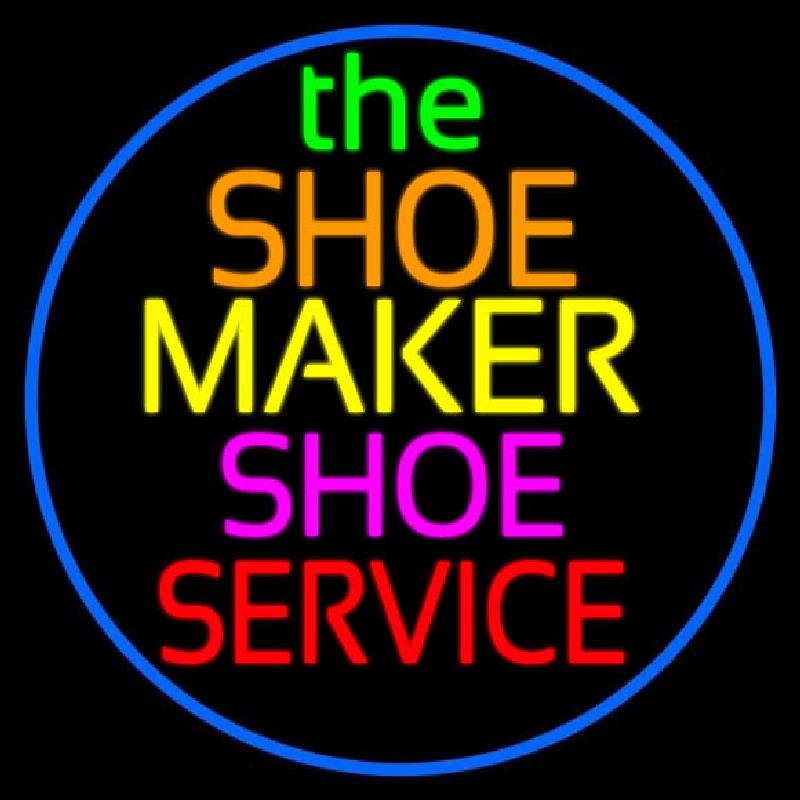 The Shoe Maker Shoe Service Neontábla