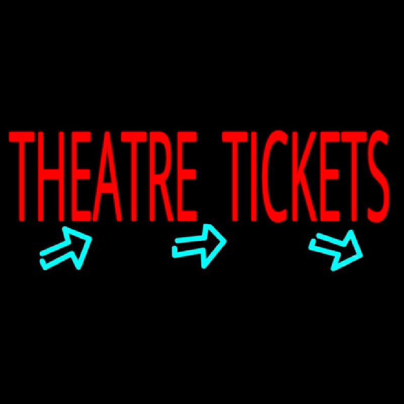 Theatre Tickets Neontábla