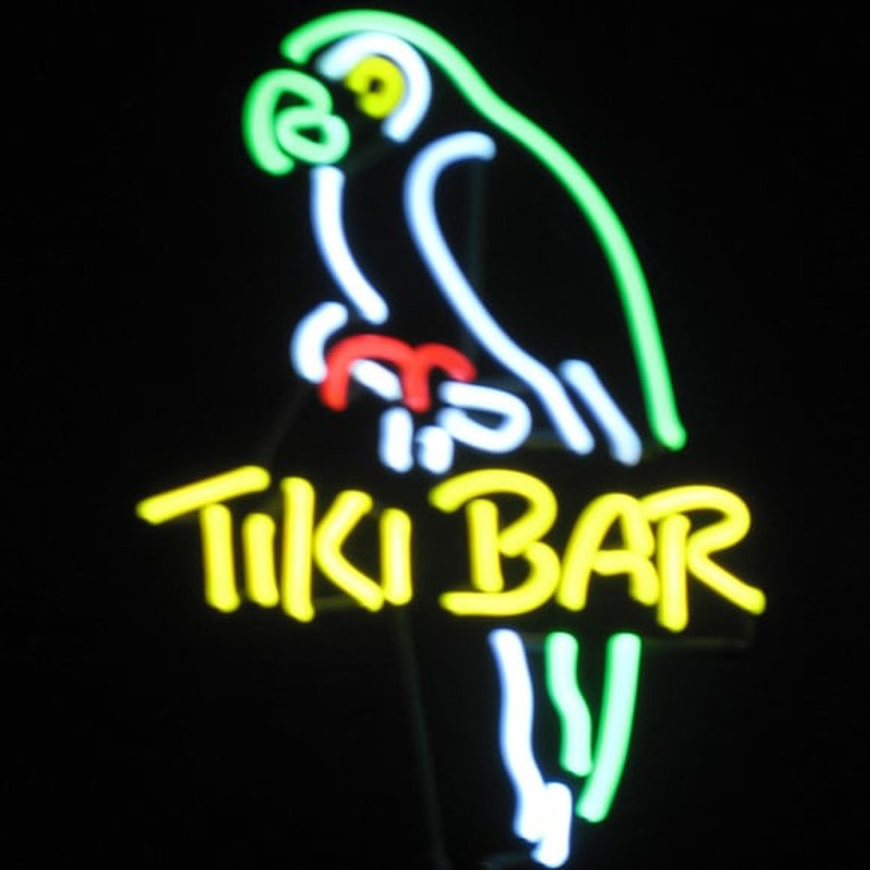 Tiki Bar Sculpture Mini Neon Light Neontábla