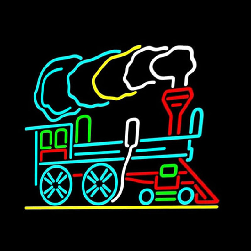 Train Logo Neontábla
