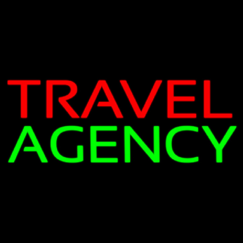 Travel Agency Block Neontábla