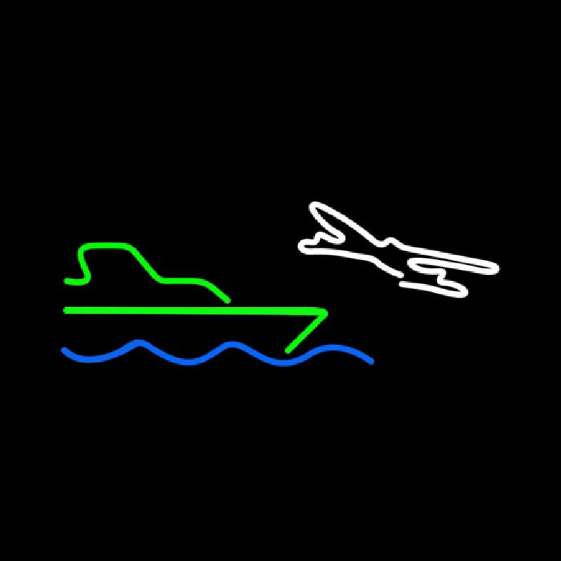 Travel Logo Neontábla
