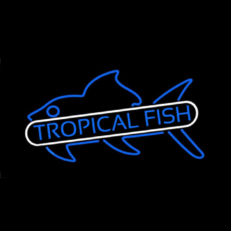 Tropical Fish Blue Neontábla