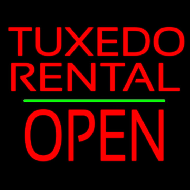 Tu edo Rental Open Green Line Neontábla