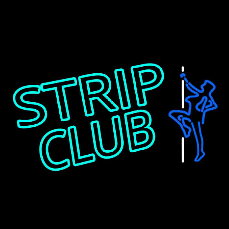 Turquoise Strip Club Neontábla