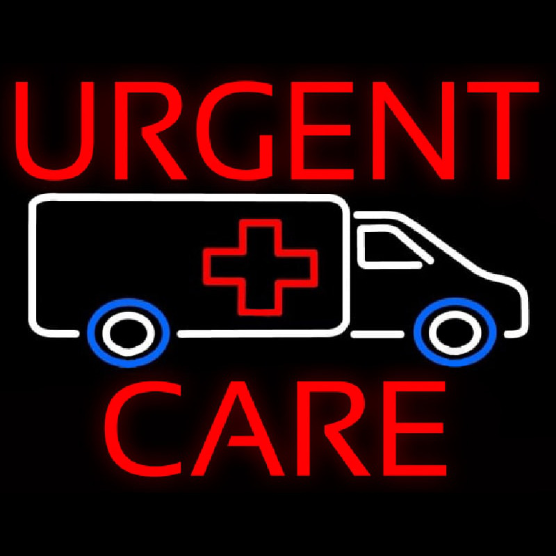 Urgent Care Hospital Van Neontábla