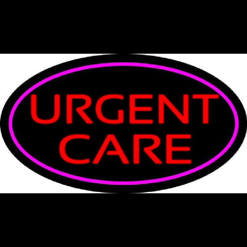 Urgent Care Oval Pink Neontábla