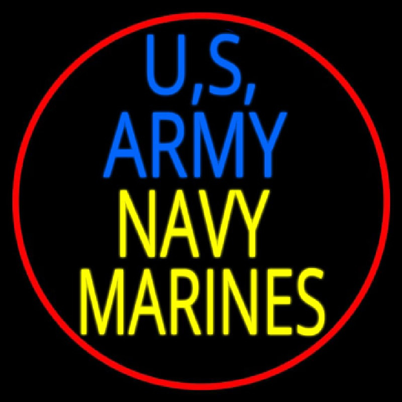 Us Army Navy Marines Neontábla