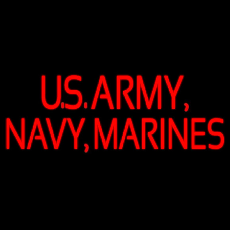 Us Army Navy Marines Neontábla