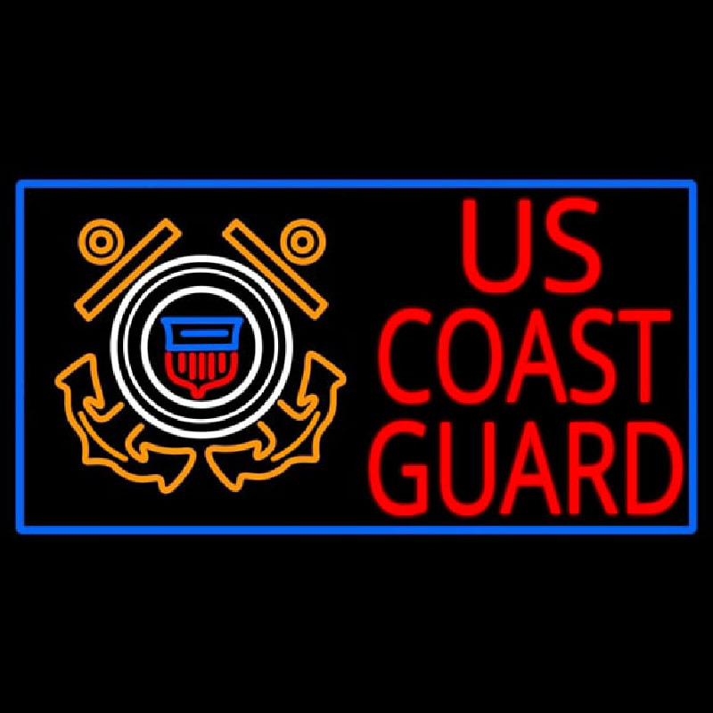 Us Coast Guard Logo Neontábla
