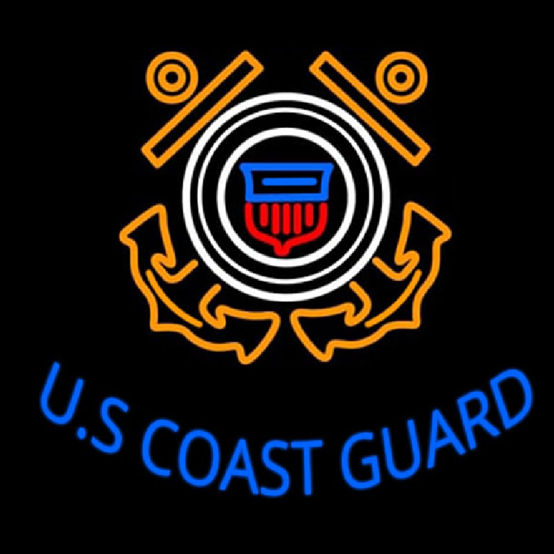 Us Coast Guard Logo Neontábla