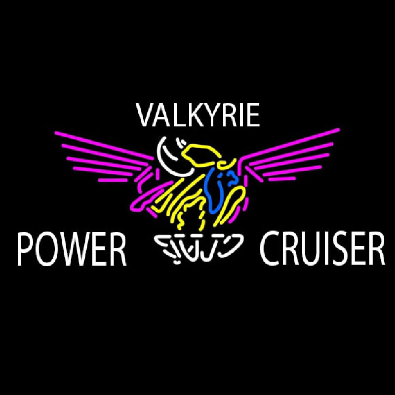 Valkyrie Power Cruiser Club Neontábla