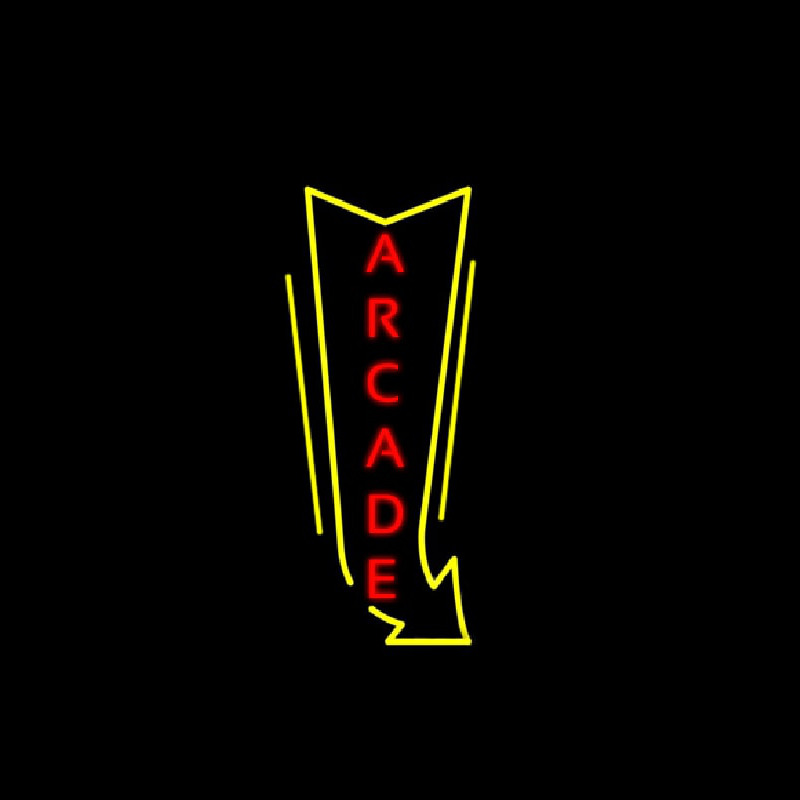 Vertical Arcade Logo Neontábla