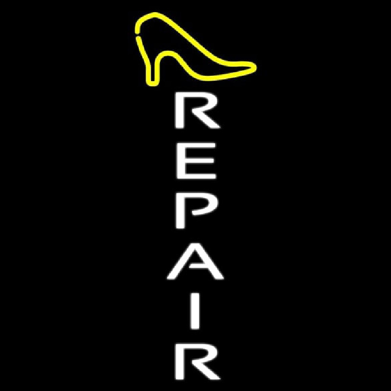 Vertical Shoe Repair Neontábla