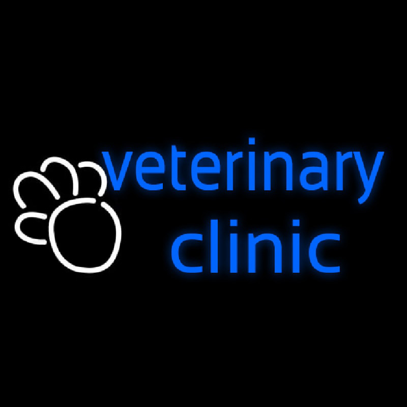 Veterinary Clinic Neontábla