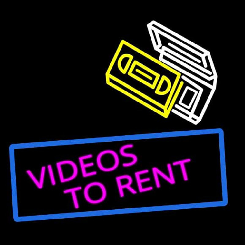 Videos To Rent Neontábla