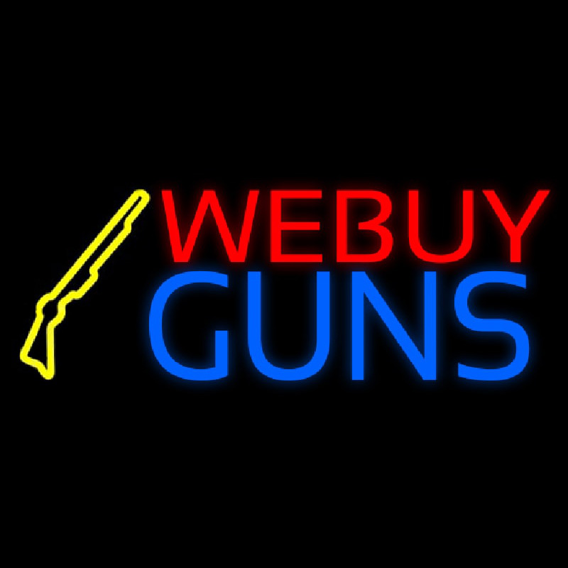 We Buy Guns Neontábla