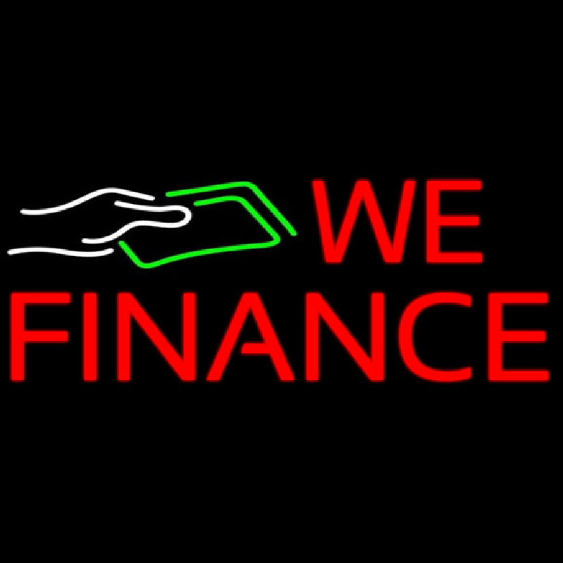 We Fianance Note Logo 1 Neontábla