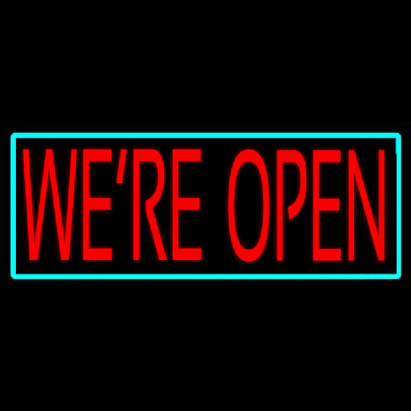 We Re Open Neontábla