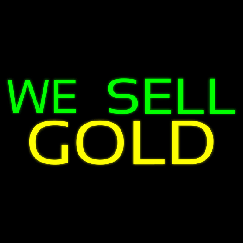 We Sell Gold Neontábla