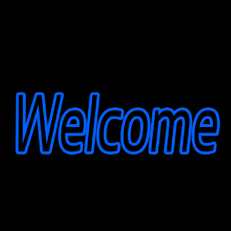 Welcome 1 Neontábla