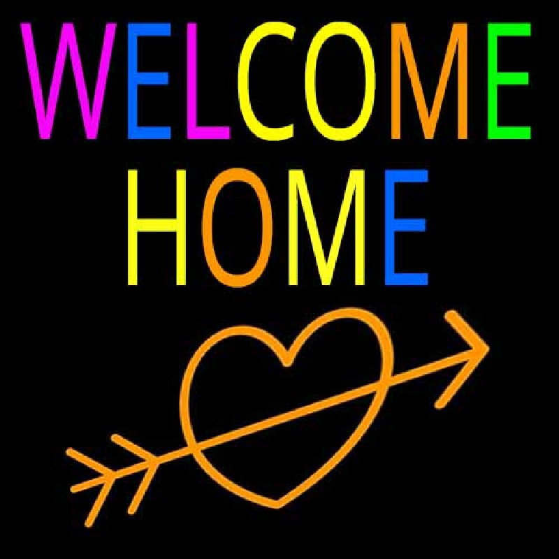 Welcome Home Neontábla