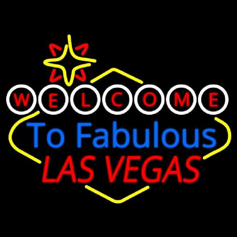 Welcome To Fabulous Las Vegas Neontábla