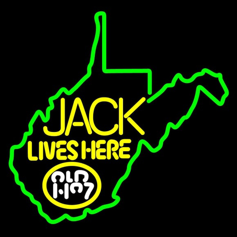 West Viginia Jack Lives Here Neontábla