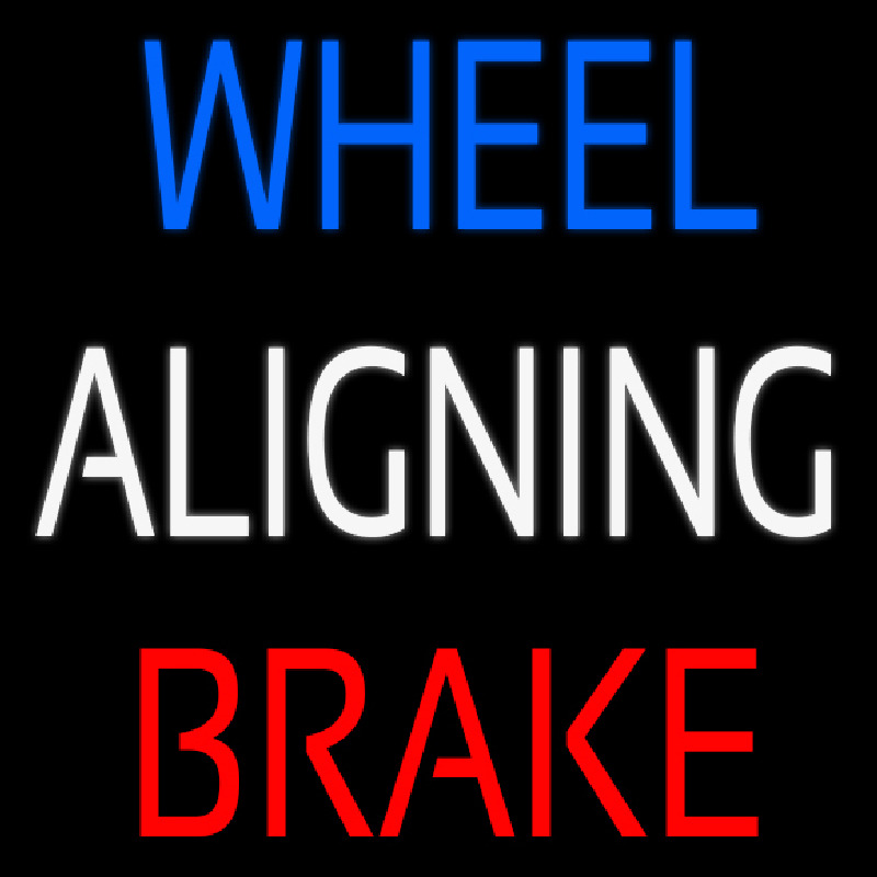 Wheel Aligning Brake 2 Neontábla