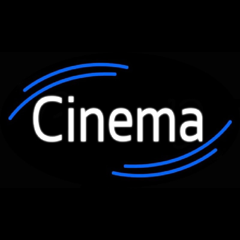 White Cinema Neontábla