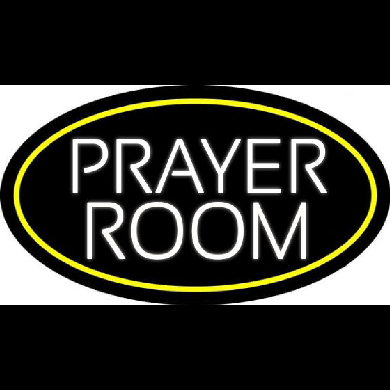 White Prayer Room Neontábla