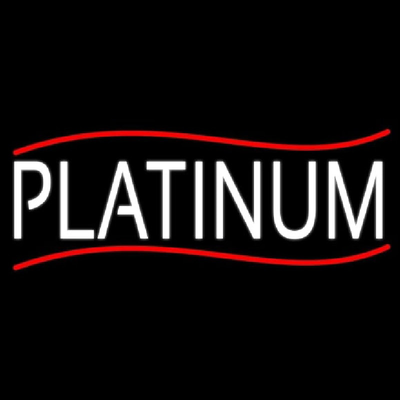 White We Buy Platinum Neontábla