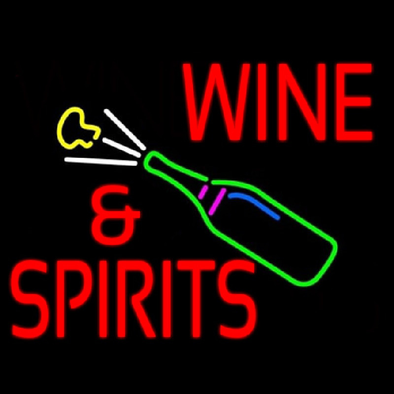 Wine And Spirits Neontábla