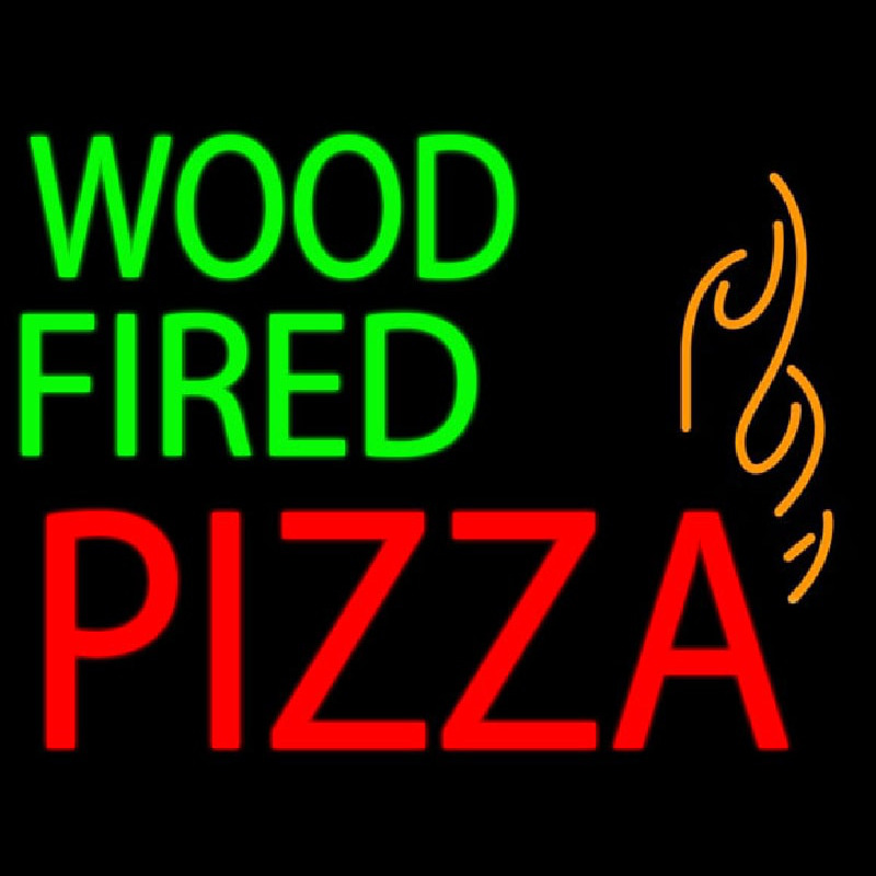 Wood Fired Pizza Neontábla
