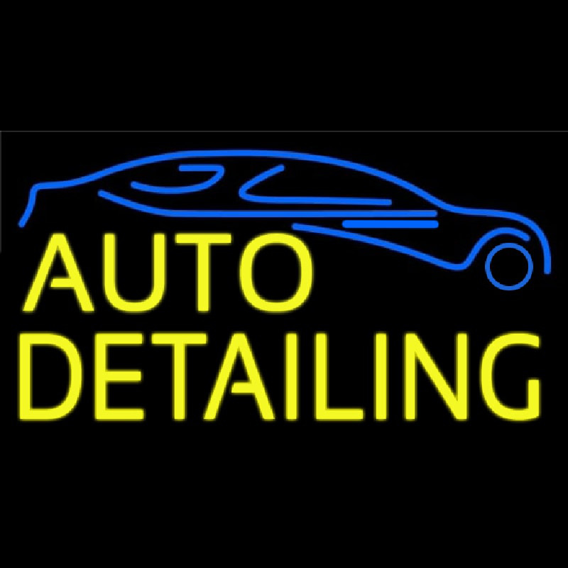 Yellow Auto Detailing 1 Neontábla