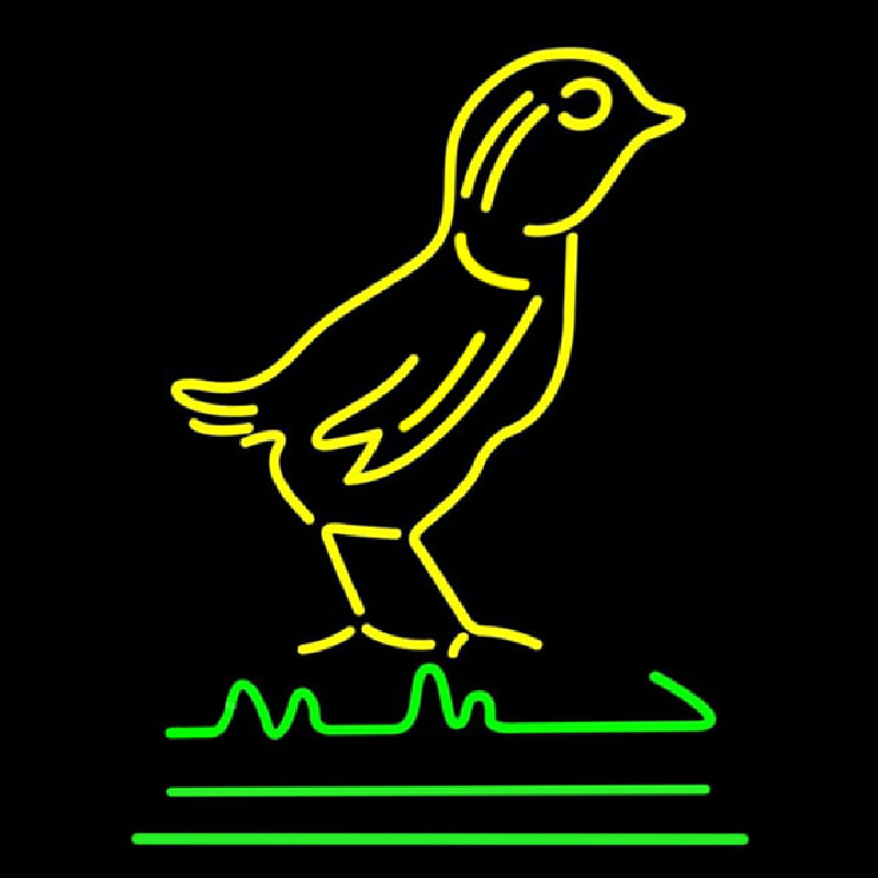 Yellow Bird Logo Neontábla