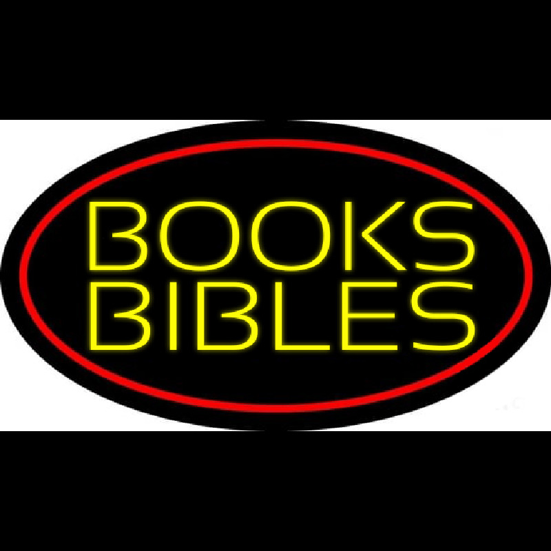 Yellow Books Bibles Neontábla