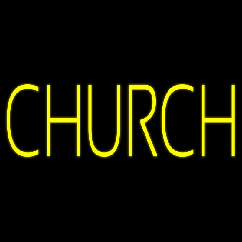 Yellow Church Neontábla