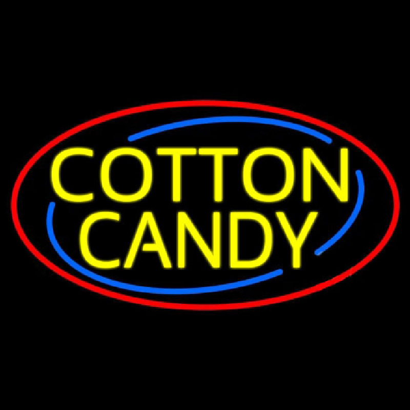 Yellow Cotton Candy Neontábla