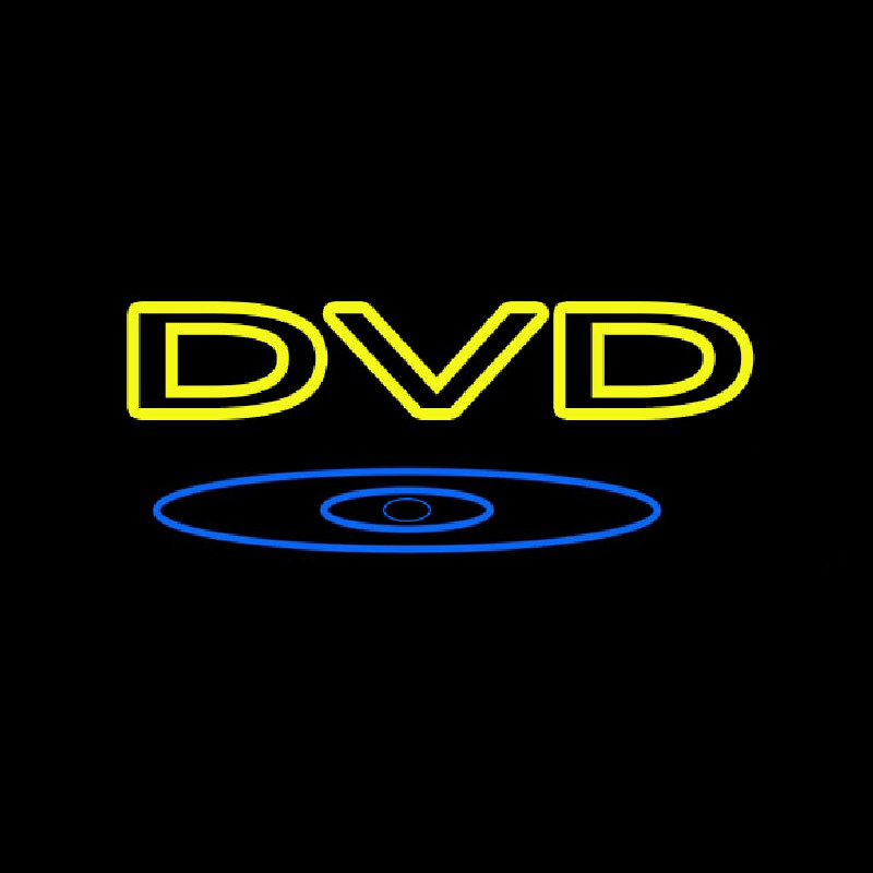 Yellow Dvd 1 Neontábla