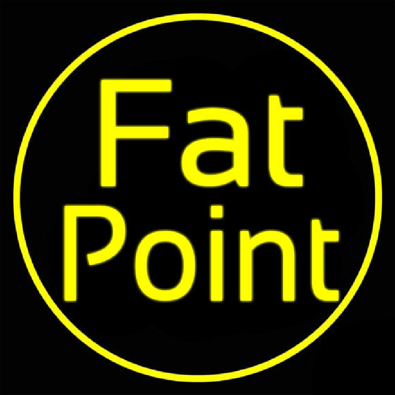 Yellow Fat Point Neontábla