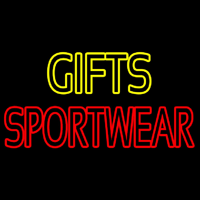 Yellow Gifts Red Sportswear Neontábla