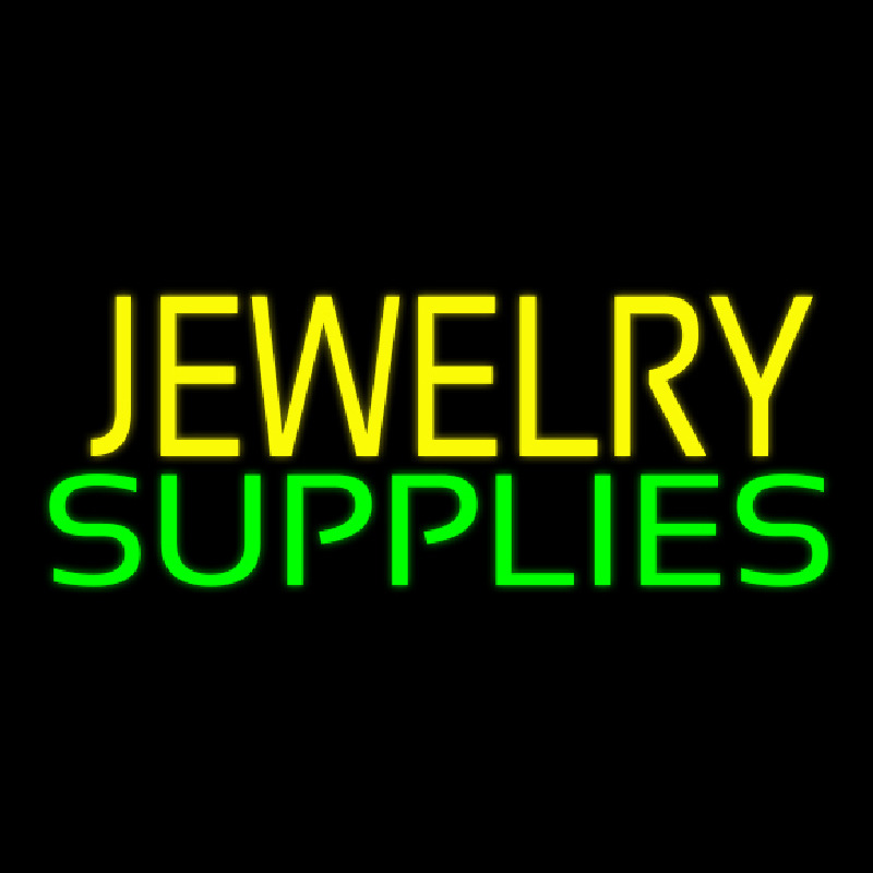 Yellow Jewelry Green Supplies Neontábla
