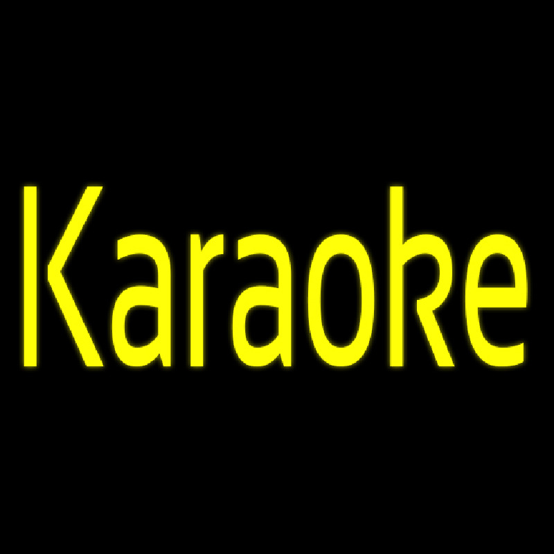 Yellow Karaoke 1 Neontábla