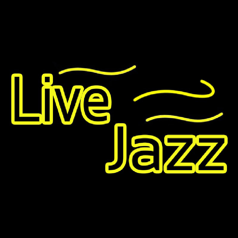 Yellow Live Jazz Neontábla
