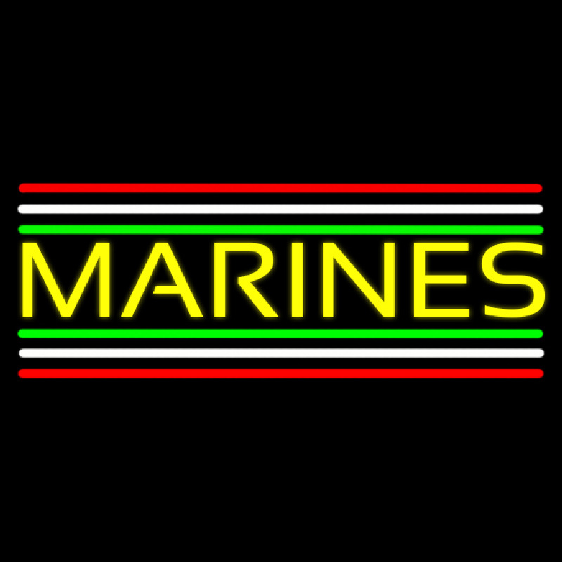 Yellow Marines Neontábla