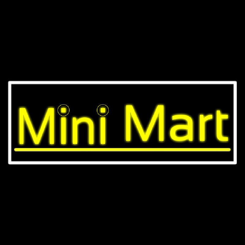 Yellow Mini Mart Neontábla