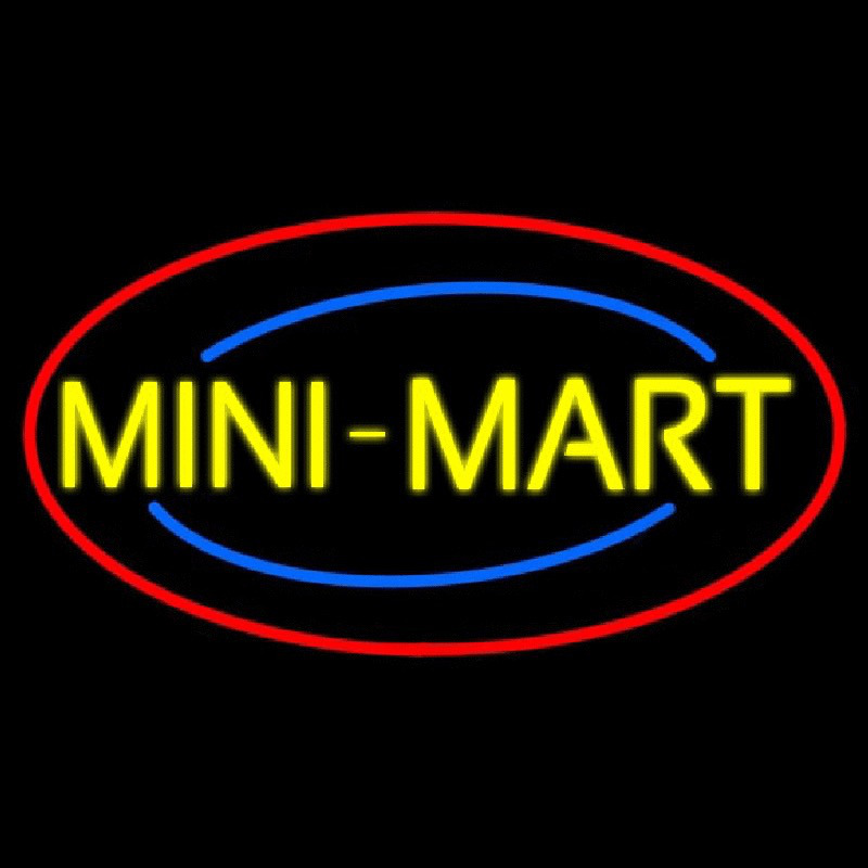 Yellow Mini Mart Neontábla