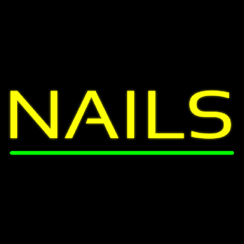 Yellow Nails Neontábla