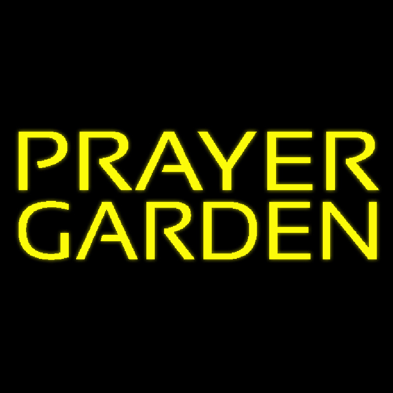Yellow Prayer Garden Neontábla
